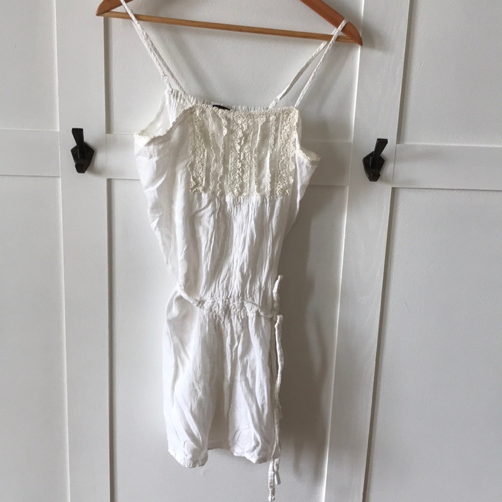 Cream boho tank.